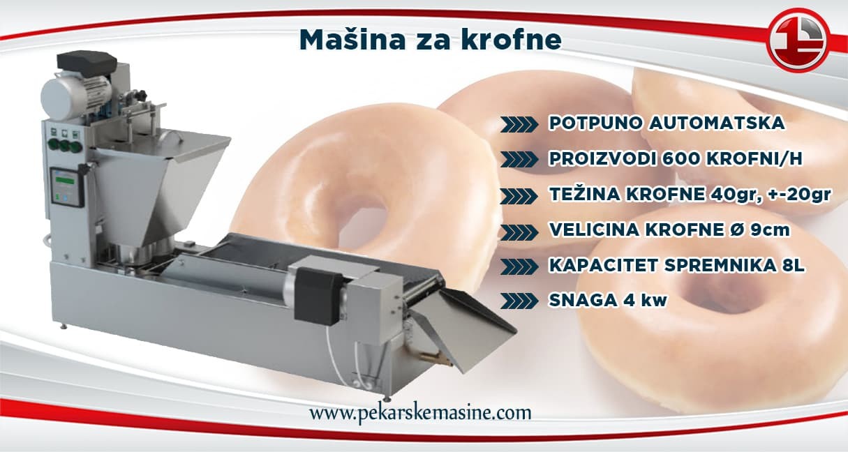 Aparat za americke krofnice 600 krofnica po satu