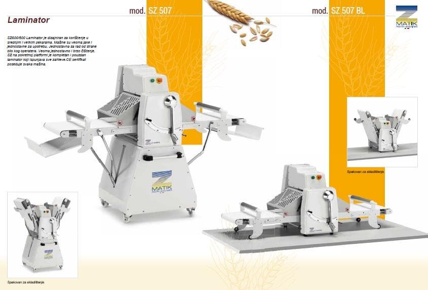 Laminator za testo Z.Matik SZ-507 BL STONI 