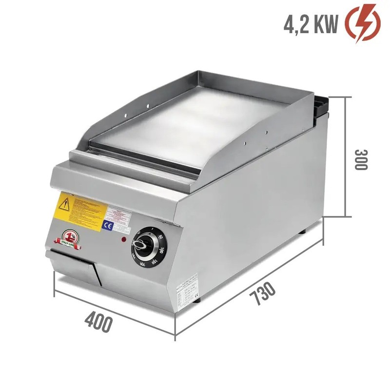 Roštilj gril električni sa ravnom pločom Italy Line PIN.PLS.7IE010