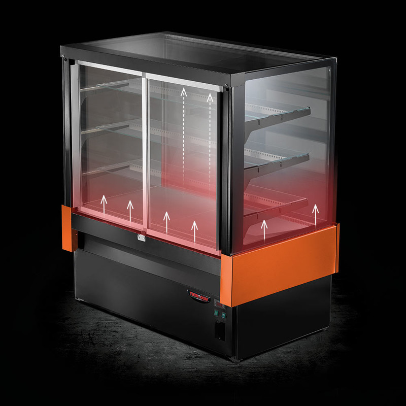Vitrina topla Tecnodom Premium EVOK HOT90