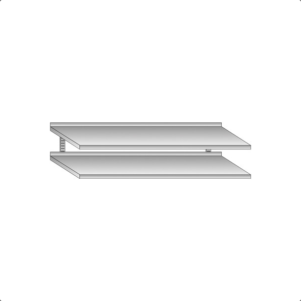 Zidna polica 30’s Series ITALY LINE 1000x300 sa dva sprata