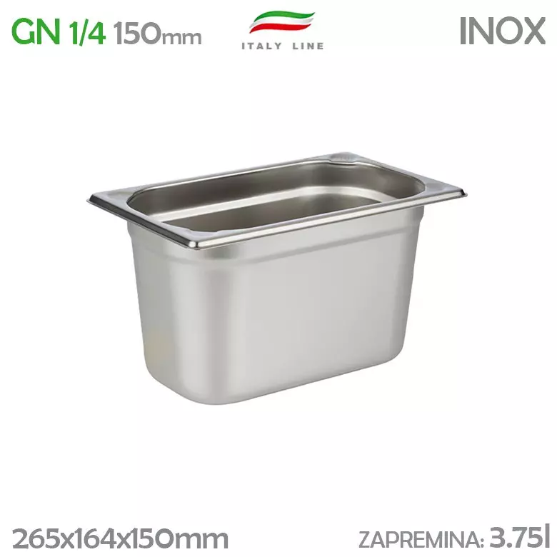 GN Posuda Italy line GN 1/4x6 150