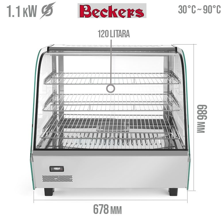 Vitrina - Topla Beckers RTH 120 