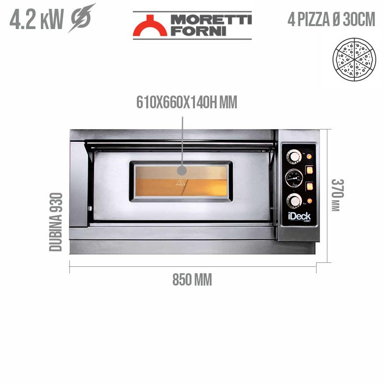 Pica pec Moretti Forni iDeck PM 60.60