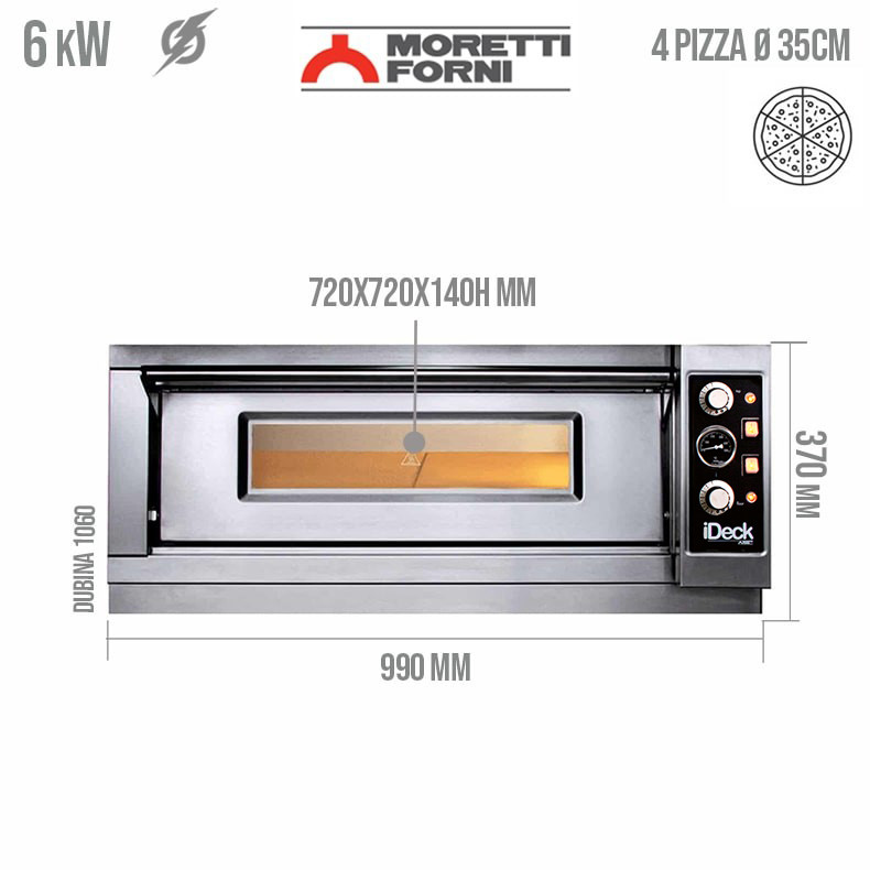 Pica pec Moretti Forni iDeck PM-72.72